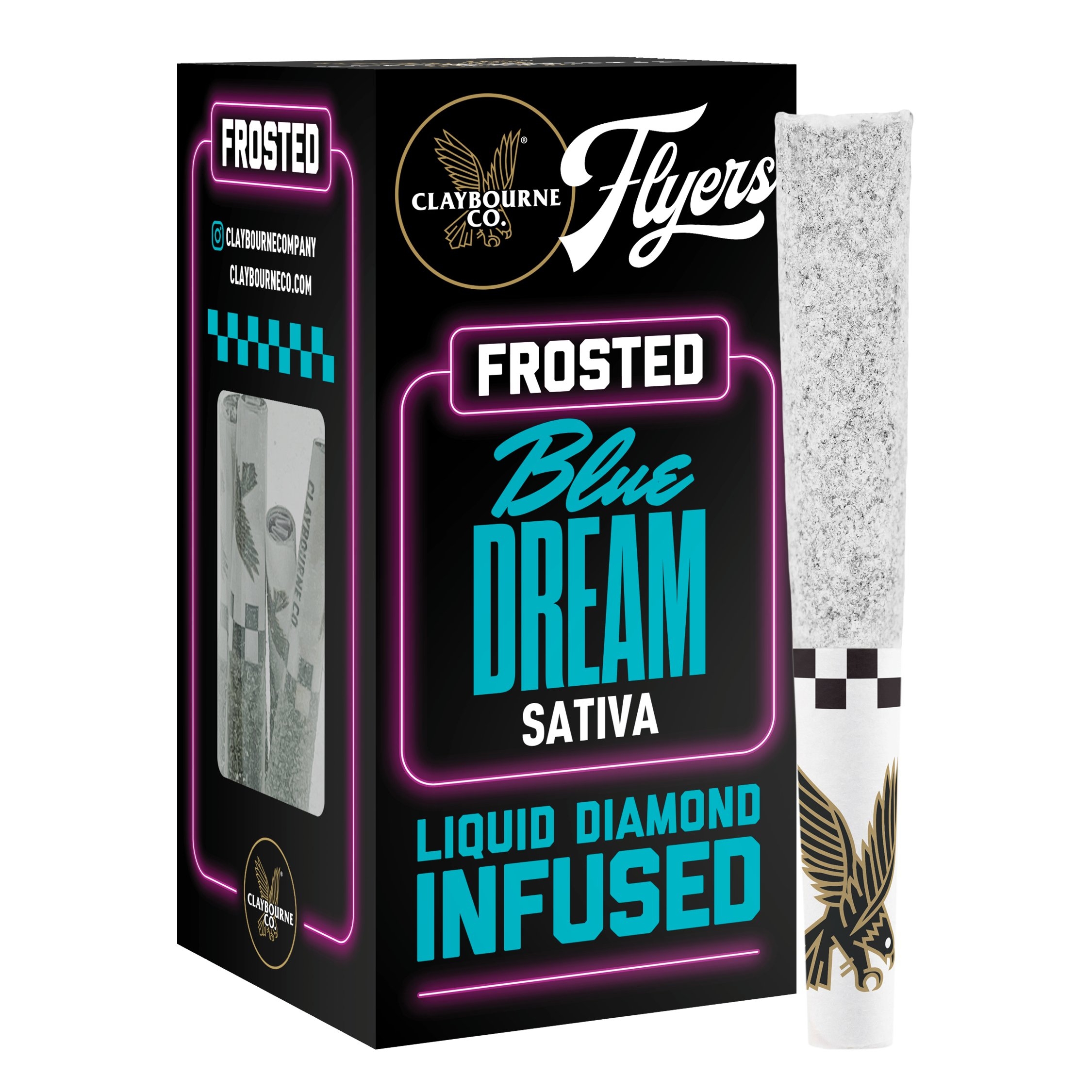 Blue Dream (2.5g) - Diamond Frosted Flyers Pre-Rolls